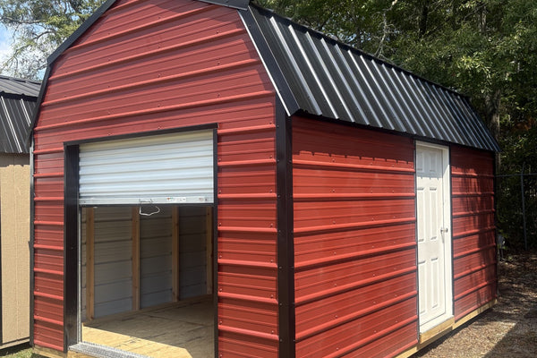 10x16 Metal Lofted Garage