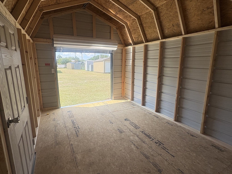 10x16 Metal Lofted Garage