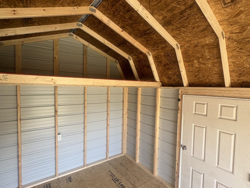 10x16 Metal Lofted Garage