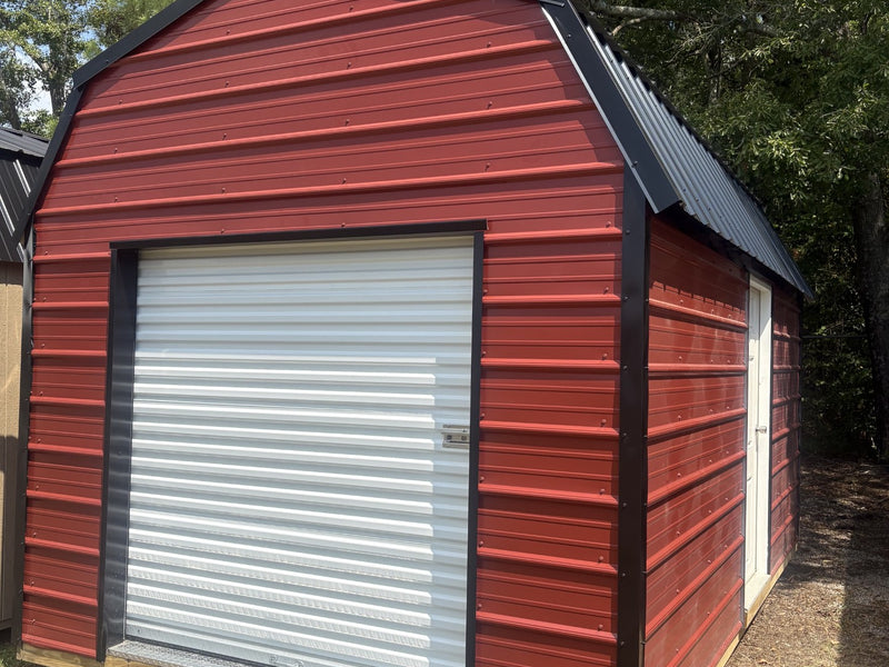 10x16 Metal Lofted Garage